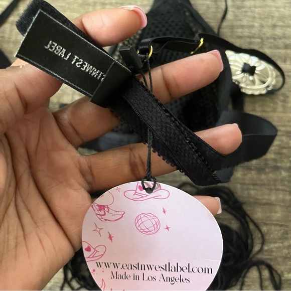 EAST N WEST BOLO BRA fringe festival size L NWT - Picture 9 of 15